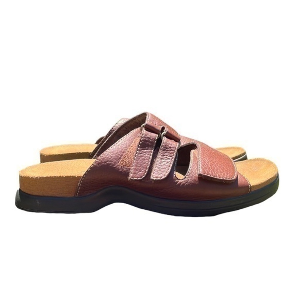 Eastland slip on sandals brown womens size 7